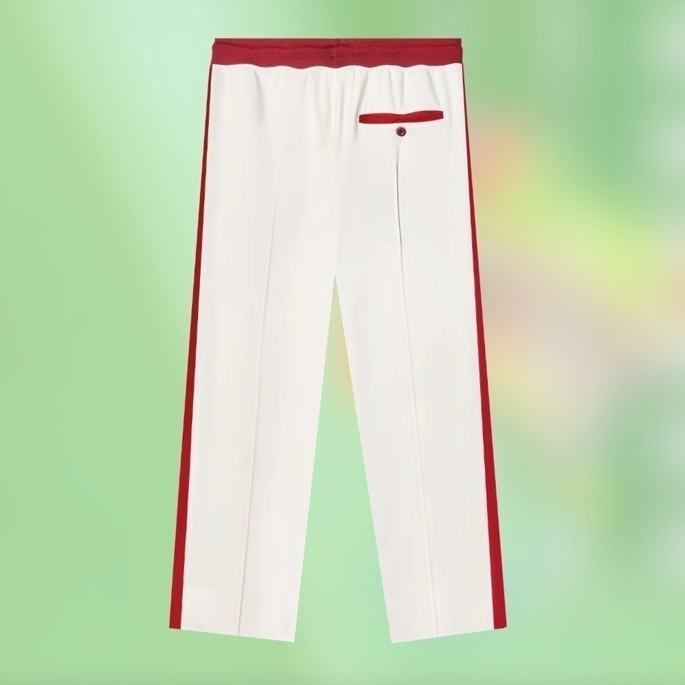 The Pleasing Loves You Trackpants - Red And White - Size Small Or Medium — image 2 of 8